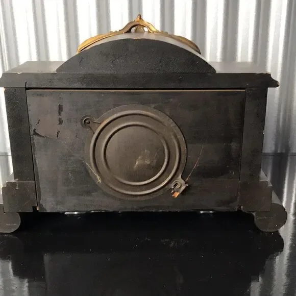 ANTIQUE MANTEL CLOCK-WM L GILBERT-MAJESTIC CLOCK-WINSTED,CONN.-PAT.1881 - Picture 8 of 13